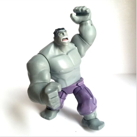 The Hulk Action Figure Disney Store Hulk Marvel Avengers Grey 6” - Picture 2 of 9